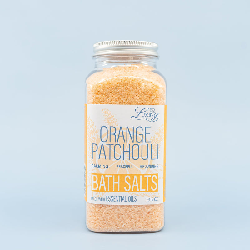 Bath Salts Orange Patchouli Essential Oil 20 oz