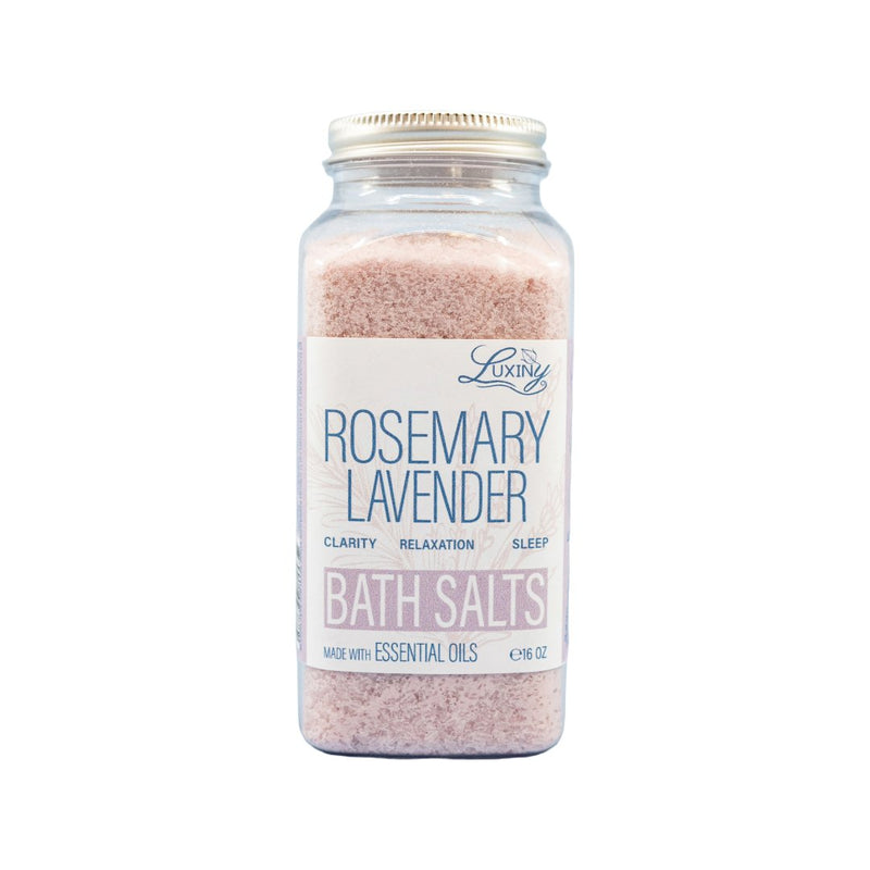 Bath Salts Rosemary Lavender Essential Oil 20 oz
