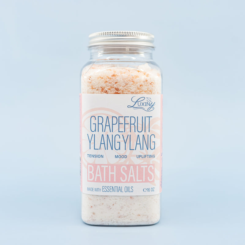 Bath Salts Grapefruit Ylang Ylang Essential Oil 20 oz