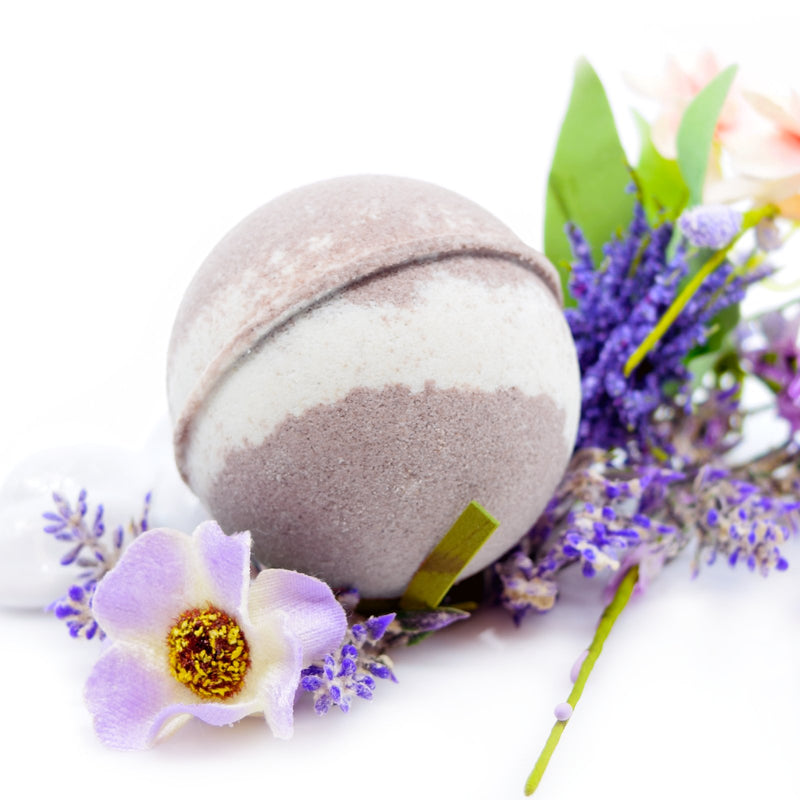 Rosemary Lavender Bath Bomb Made with Essential Oils, 2.5" Round