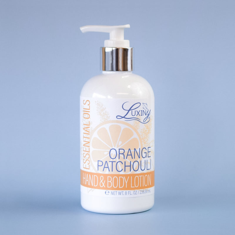 Orange Patchouli Essential Oil Silky Hand and Body Lotion 8oz