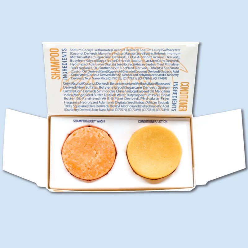 Mango Shampoo and Conditioner Bar Sample Set