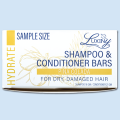 Pina Colada Shampoo and Conditioner Bar Sample Set