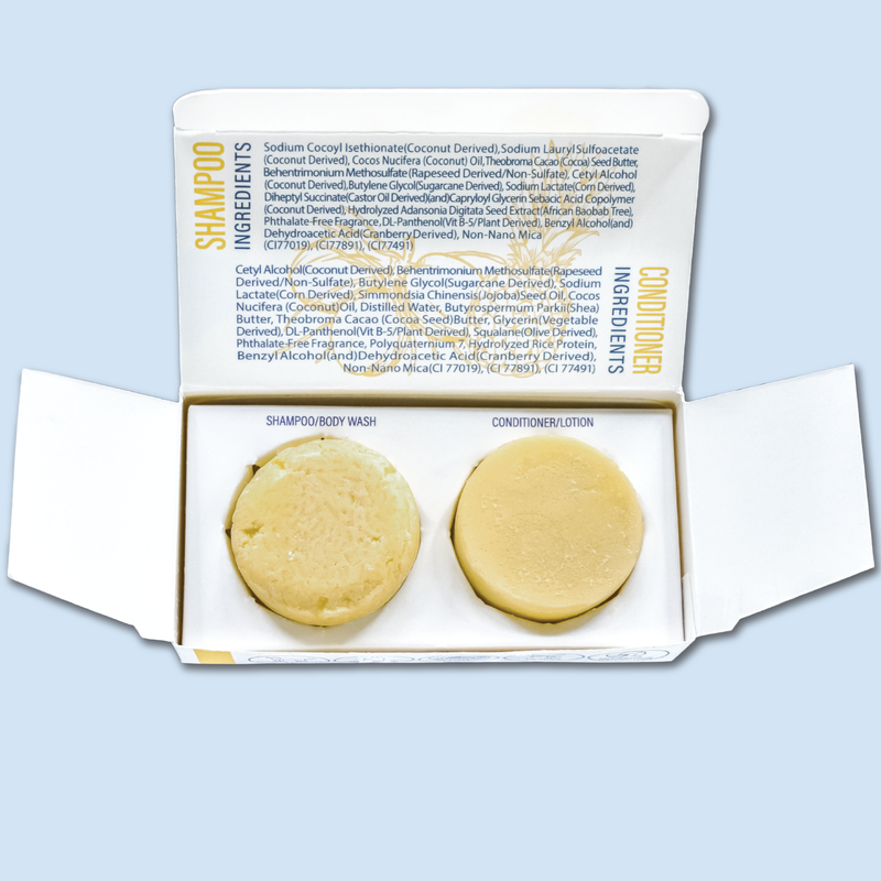 Pina Colada Shampoo and Conditioner Bar Sample Set