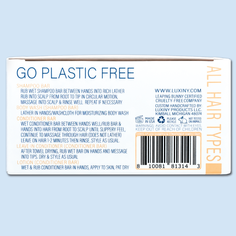 Citrus Splash Shampoo and Conditioner Bar Sample Set
