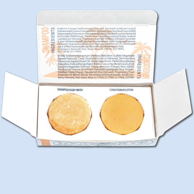 Citrus Splash Shampoo and Conditioner Bar Sample Set