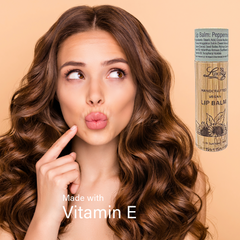 Peppermint Vegan Lip Balm – Sustainable Bamboo Twist-Up Tube