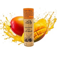 Mango Vegan Lip Balm – Sustainable Bamboo Twist-Up Tube