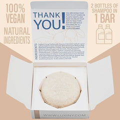 Handcrafted Unscented Shampoo Bar with natural ingredients to strengthen and add shine to hair