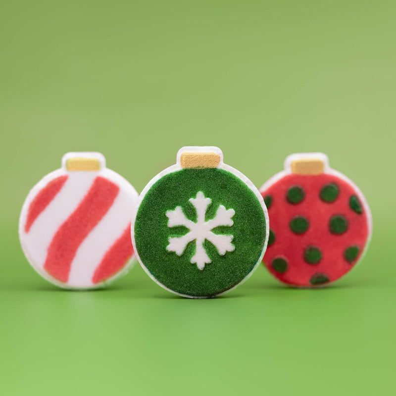 Holiday Set | Bath Bomb | Christmas Ornaments | 3 Pack