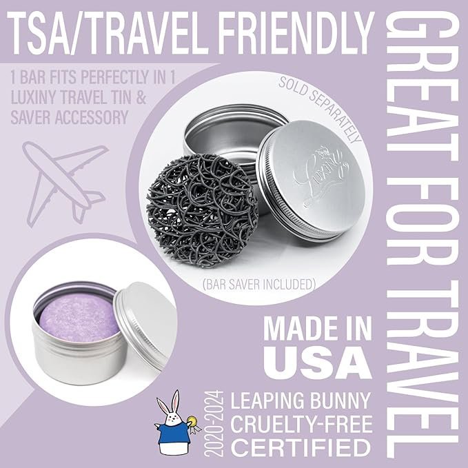 Travel-friendly Rosemary Lavender Shampoo Bar, volumizing and compact for on-the-go hair care