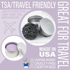 Travel-friendly Rosemary Lavender Shampoo Bar, volumizing and compact for on-the-go hair care