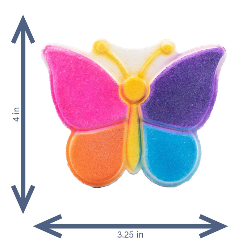 Bath Bomb | Rainbow Burst Bath Bomb | Butterfly