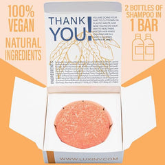 Mango Shampoo Bar for frizz control and curly hair, vegan, sulfate-free, and travel-friendly