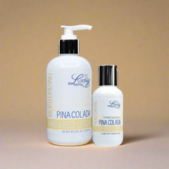 Pina Colada Silky Hand & Body Lotion (Two Pack - one 8 oz and one 2 oz)