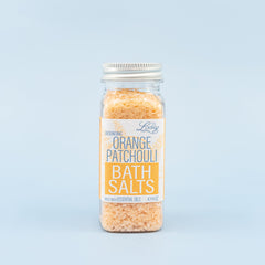 Bath Salts Orange Patchouli Essential Oil 4 oz