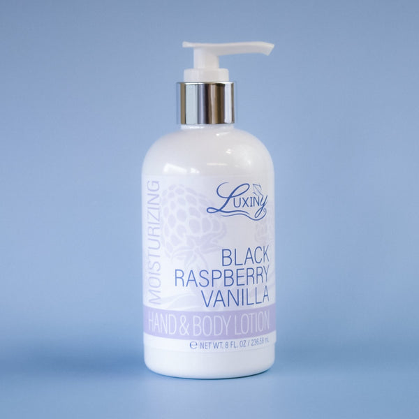 Silky Hand and Body Lotion | 8 oz | Black Raspberry Vanilla | Luxiny