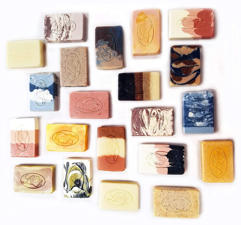 Four Pack Sampler Soap Bars and Two Soap Savers