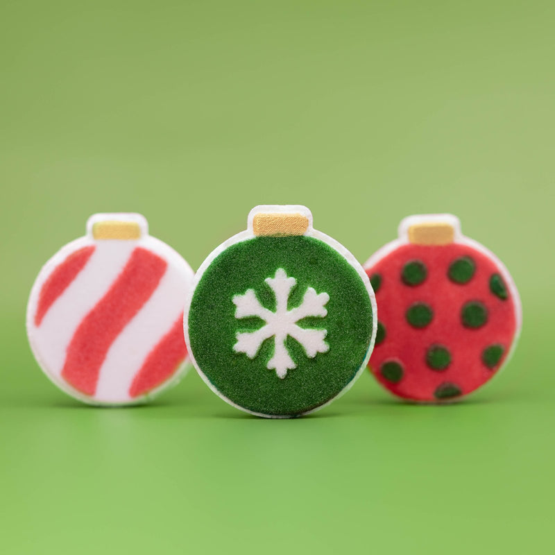 Christmas Ornaments 3 Pack - Holiday Bath Bomb Set