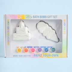 Paint Your Own Bath Bombs- Cake and Ice Cream Cone