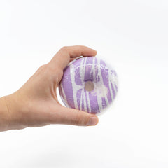 www.luxiny.com, luxiny, bath bomb donut, bath bomb doughnut, black raspberry vanilla, bath bomb donut
