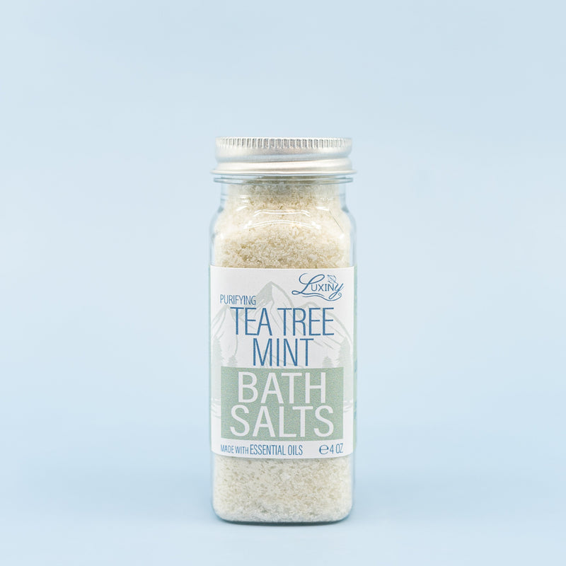 Bath Salts Tea Tree Mint Essential Oil 4 oz