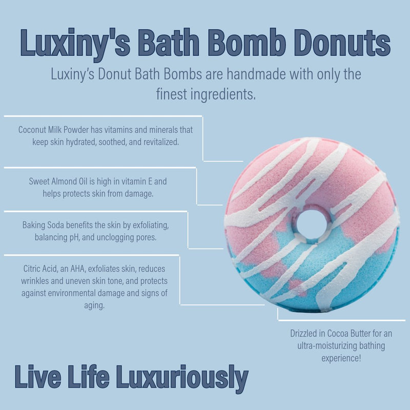 Cotton Candy Donut Bath Bomb