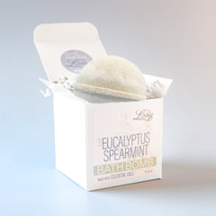 Eucalyptus Spearmint Bath Bomb Made with Essential Oils, 2.5